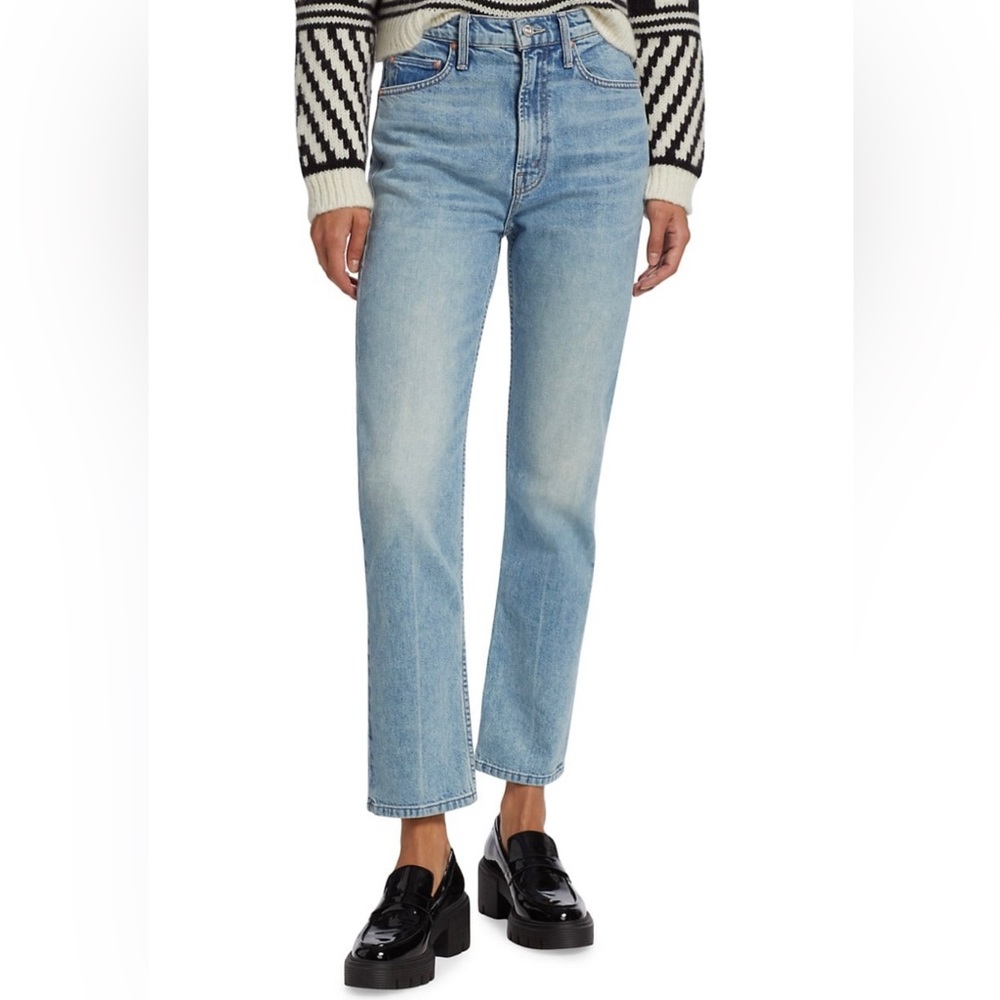 MOTHER Rider High-Waisted Ankle-Crop Jeans 24